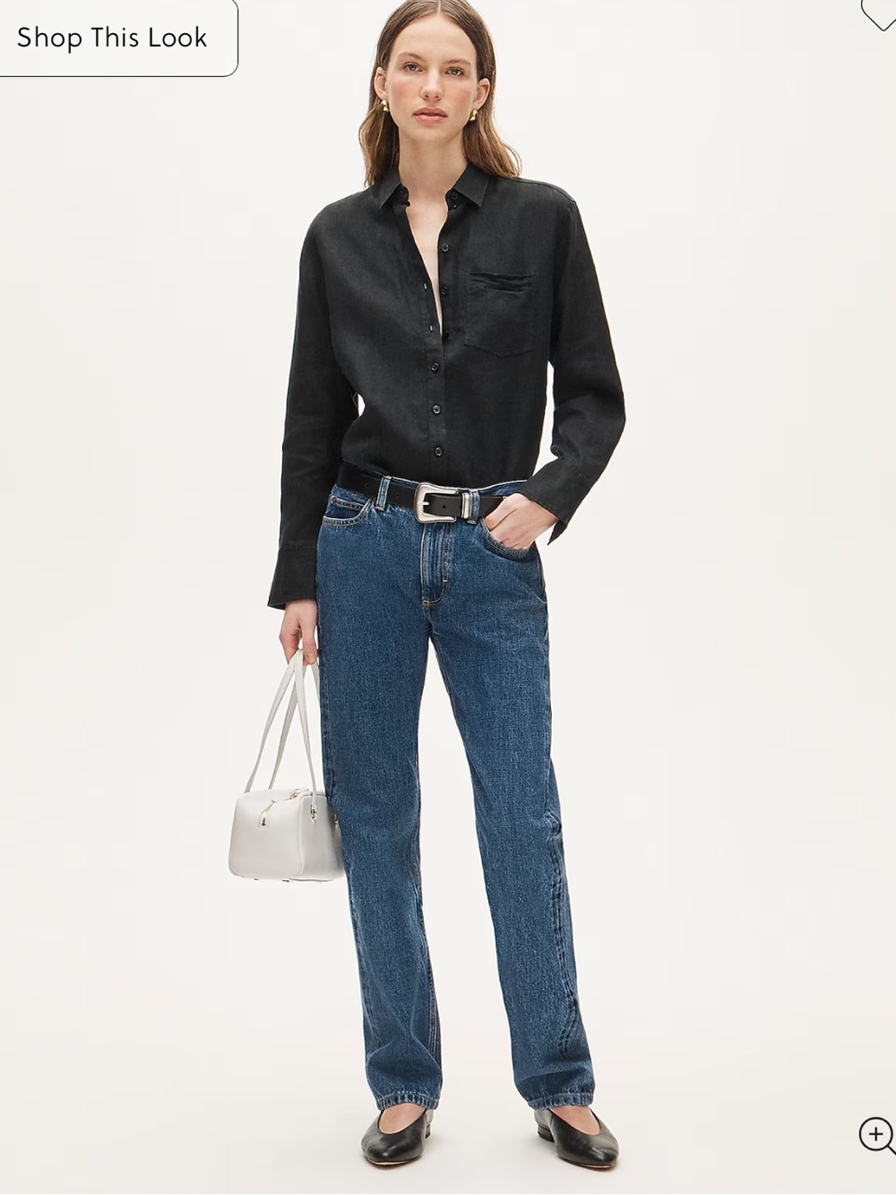J. Crew Garçon classic black linen shirt in Baird McNutt Irish linen size 10 - Picture 2 of 9